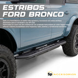 ESTRIBOS ROCKSLIDER FIJOS PARA FORD BRONCO 2021 - 2024 4 PUERTAS