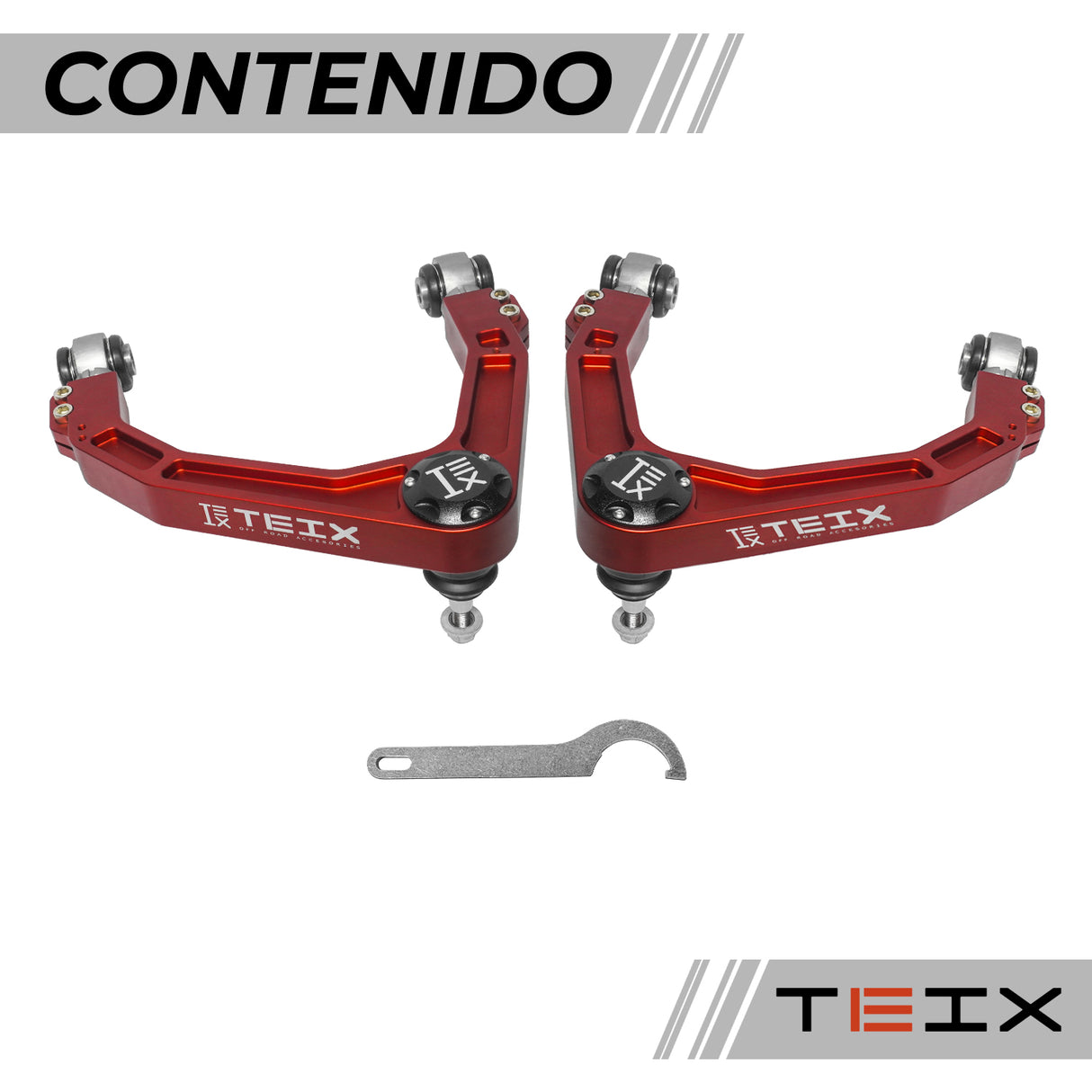 PAR DE HORQUILLAS DE CONTROL ROJAS/ GMC SIERAA 1500- CHEVY SILVERADO 1500 2019+