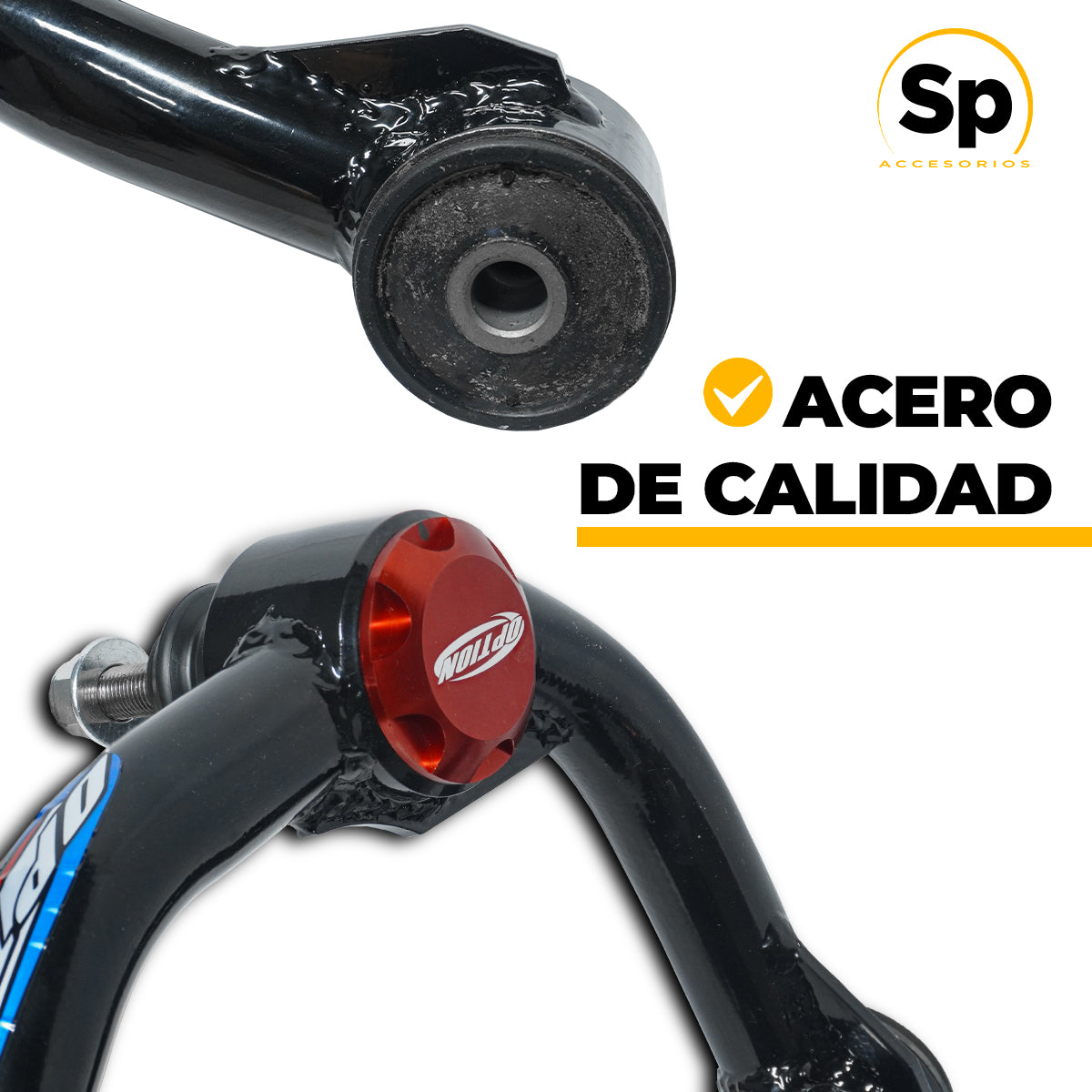 PAR DE HORQUILLAS SUPERIORES DELANTERAS AJUSTABLES NEGRO OPTION/ FORD F150