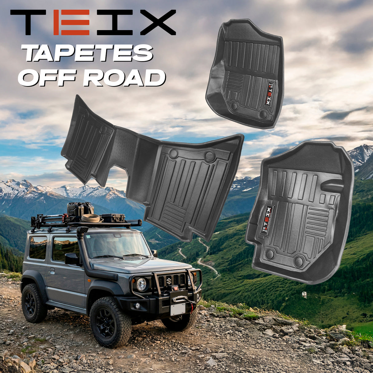 TAPETES PARA SUZUKI JIMNY 2024-2026 5 PUERTAS ESTANDAR 2 DEL 1 TRA