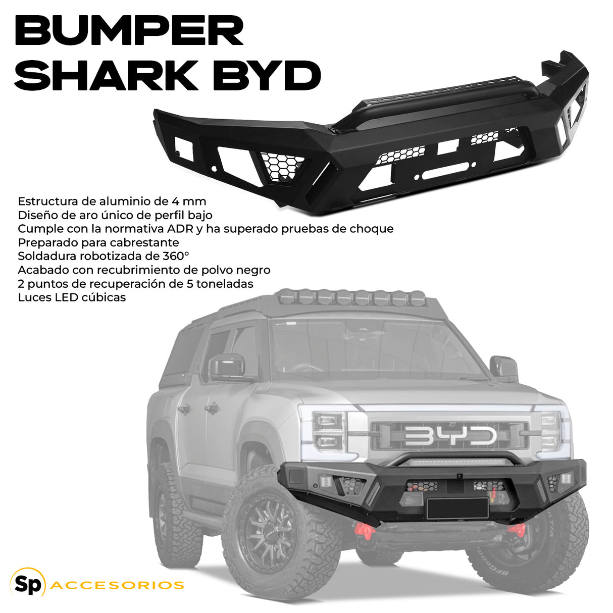 BUMPER DEFENSA DEALANTERA BYD SHARK