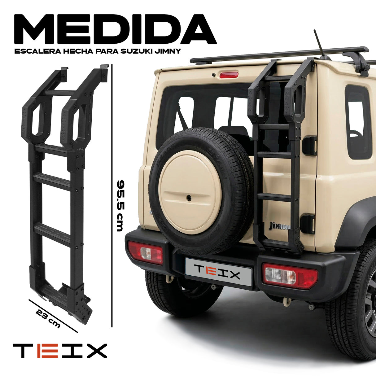 ESCALERA PARA SUZUKI JIMNY 3 Y 5 PUERTAS TEIX 2019+