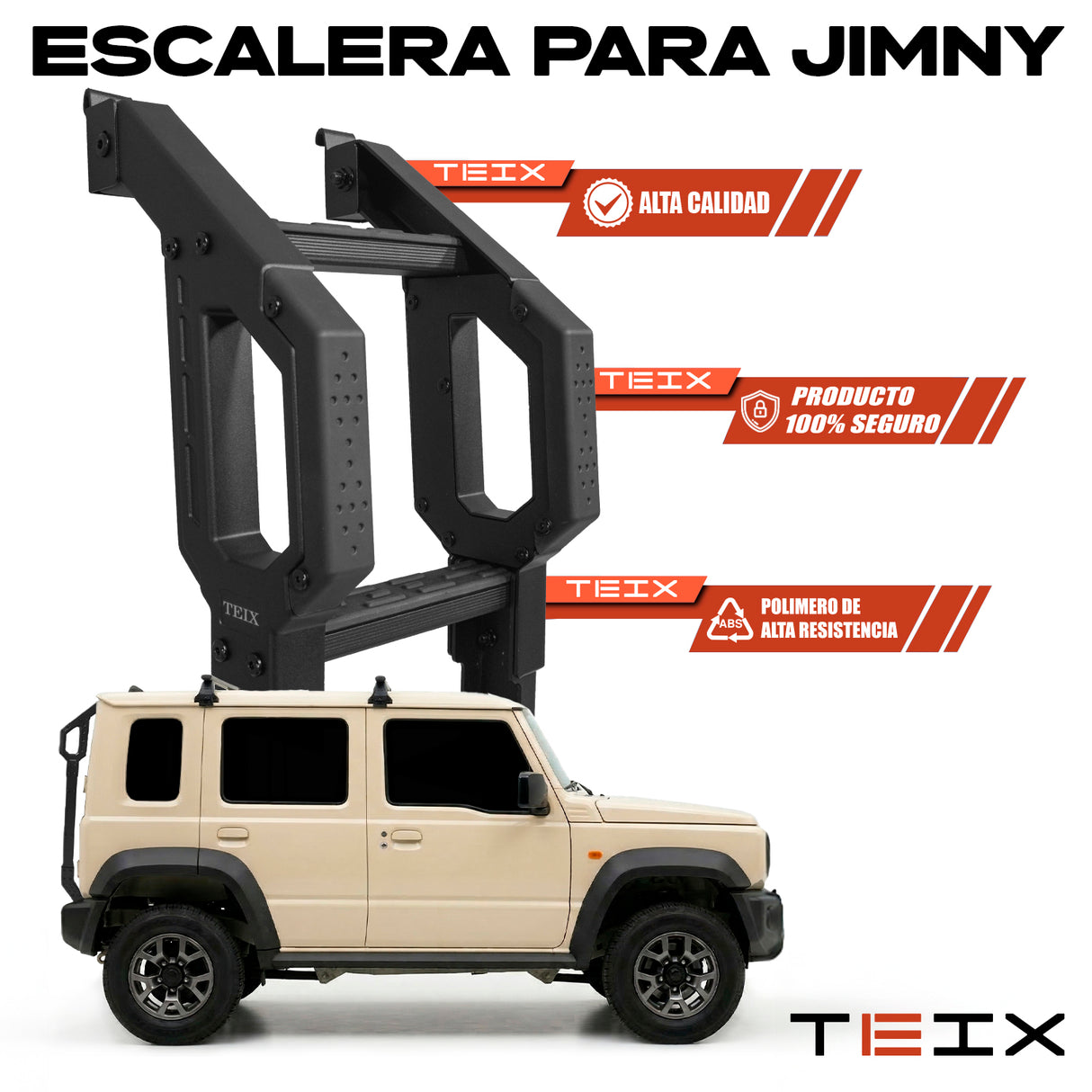 ESCALERA PARA SUZUKI JIMNY 3 Y 5 PUERTAS TEIX 2019+