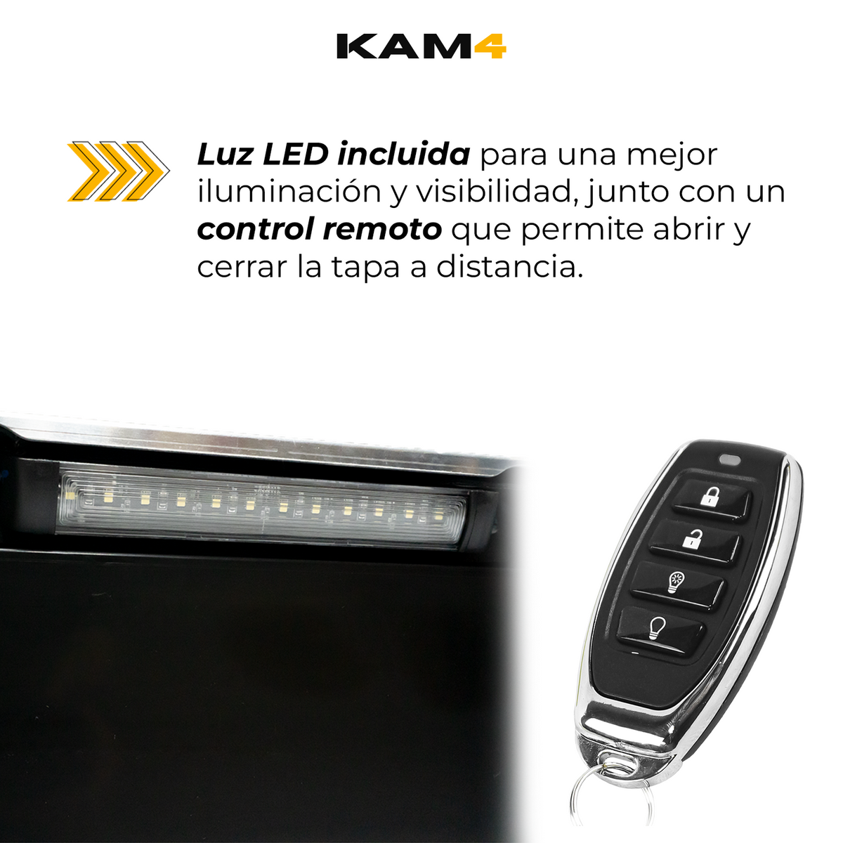 TAPA ELCTRICA KAM4/ BYD SHARK CON BARRA ANTIVUELCO Y SET DE BRACKETS PARA ROLLBAR TEIX/ BYD SHARK 2024+