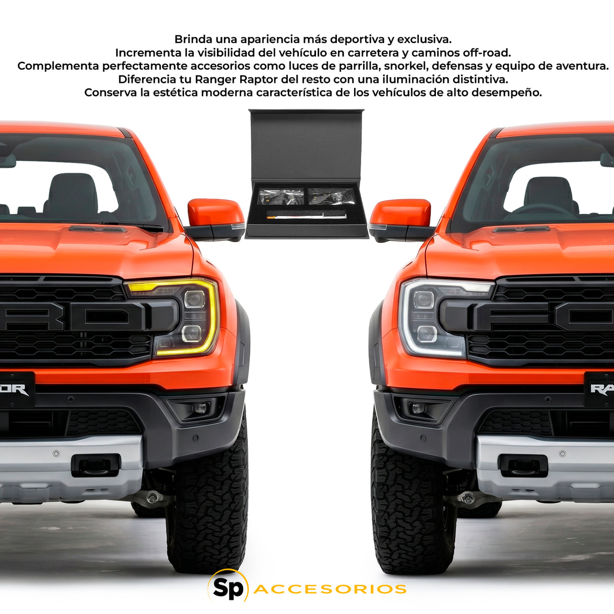 MODULO CHIP PARA FAROS PRINCIPALES FORD RANGER RAPTOR 23/2026 DE BLANCO DRL A AMBAR