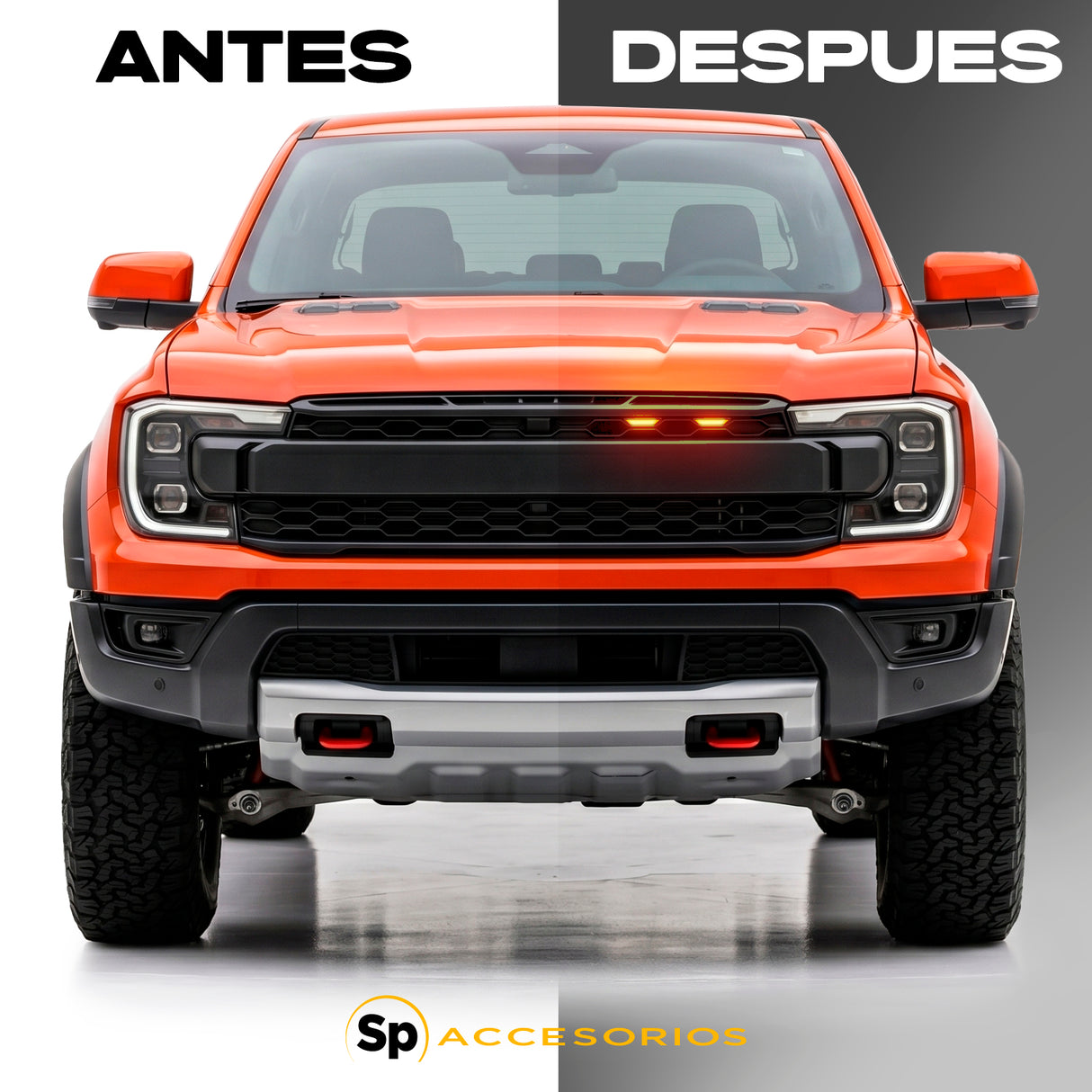 LED PARA PARRILLA FORD RANGER RAPTOR 2023+ PLUG AND PLAY