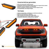 LED PARA PARRILLA FORD RANGER RAPTOR 2023+ PLUG AND PLAY