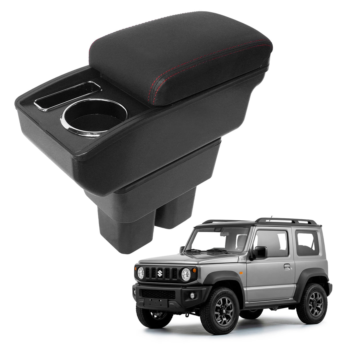 CODERA DESCANSA BRAZOS CON PORTAVASOS PARA SUZUKI JIMNY 2019+