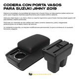 CODERA DESCANSA BRAZOS CON PORTAVASOS PARA SUZUKI JIMNY 2019+