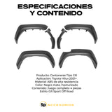 CANTONERAS TIPO GR PARA TOYOTA HILUX 2021+