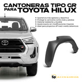 CANTONERAS TIPO GR PARA TOYOTA HILUX 2021+