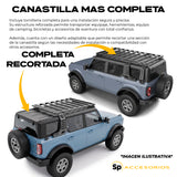 CANASTILLA PORTA EQUIPAJE PARA FORD BRONCO 4 PUERTAS 2021+ CON LATERALES