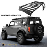 CANASTILLA PORTA EQUIPAJE PARA FORD BRONCO 4 PUERTAS 2021+ CON LATERALES