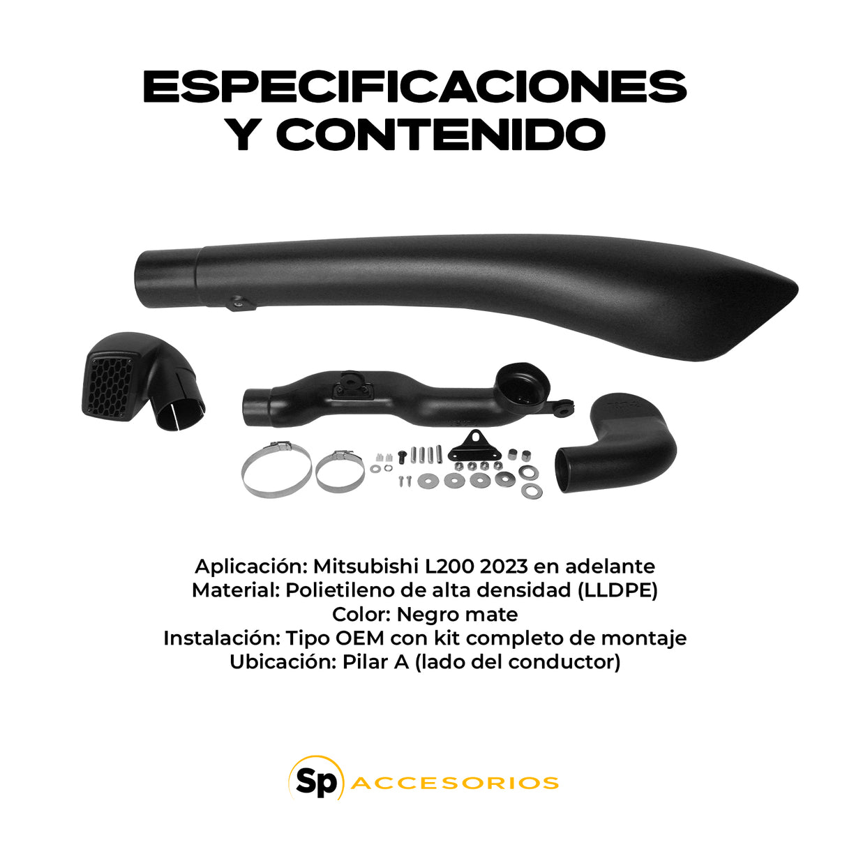 SNORKEL TOMA DE AIRE MITSUBISHI L200 2023+