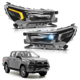 FAROS PRINCIPALES TOYOTA HILUX 2021/2026 LED SECUENCIAL