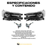 FAROS PRINCIPALES TOYOTA HILUX 2021/2026 LED SECUENCIAL