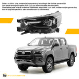 FAROS PRINCIPALES TOYOTA HILUX 2021/2026 LED SECUENCIAL