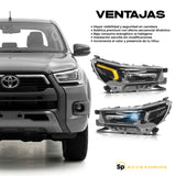 FAROS PRINCIPALES TOYOTA HILUX 2021/2026 LED SECUENCIAL