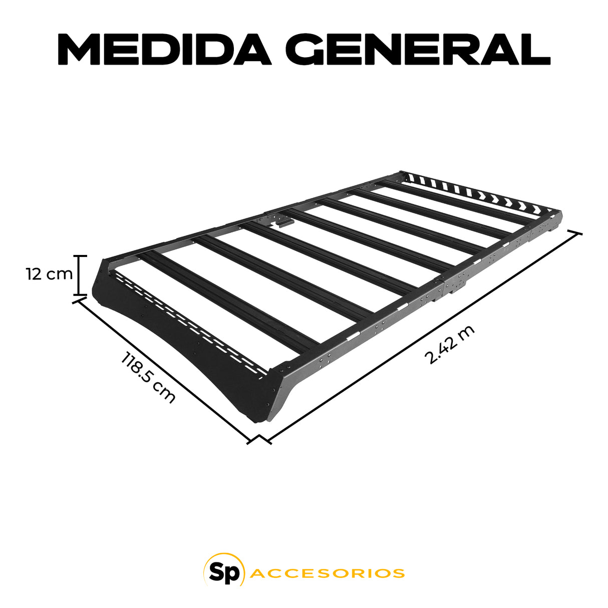 CANASTILLA DE TECHO CON ESCALERA FORD BRONCO 2021+