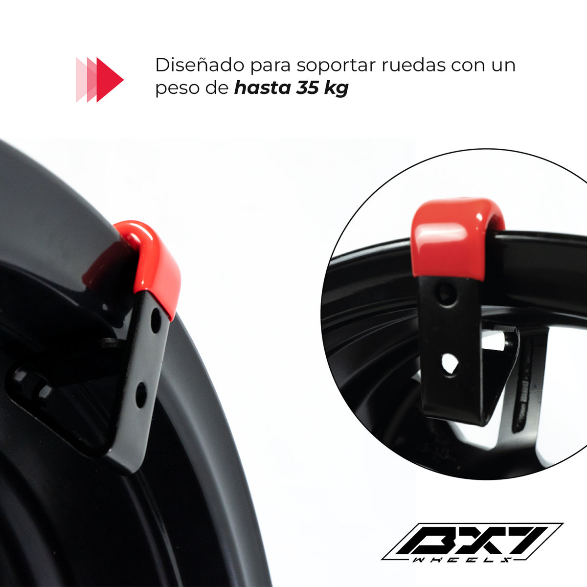 1 Gancho Para Rines Exhibidor En Pared Soporte