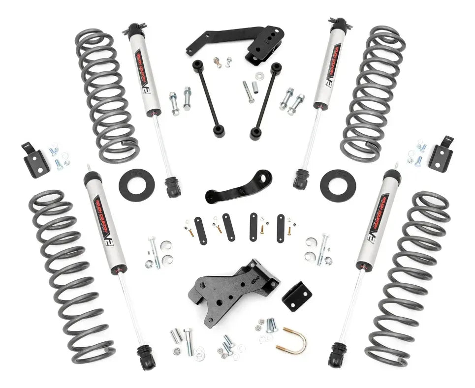 SUSPENSION KIT ELEVACION 4 " JEEP JK 2007/2018 68270 CON AMORTIGUADORES V2 ROUGH COUNTRY