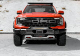DEFENSA DELANTERA DE ALUMINIO CON PORTA WINCH RIVAL OFF ROAD SIN LED PARA RANGER RAPTOR 2022-2026
