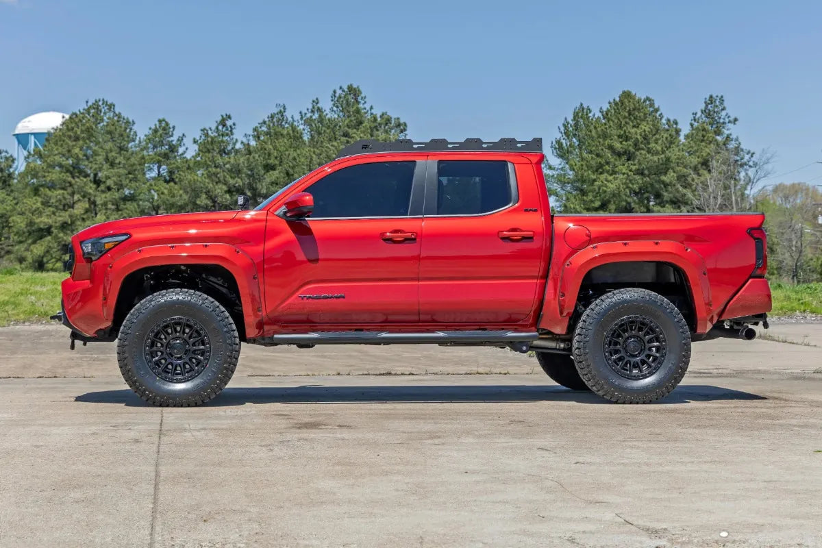 Estribos Rough Country Para Tacoma 2024-2025 2wd 4wd Negro