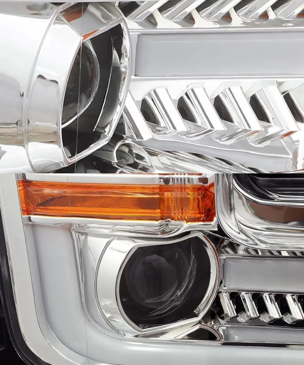 15-17ford F150 Proseries Halogen Projector Headlights Chrome