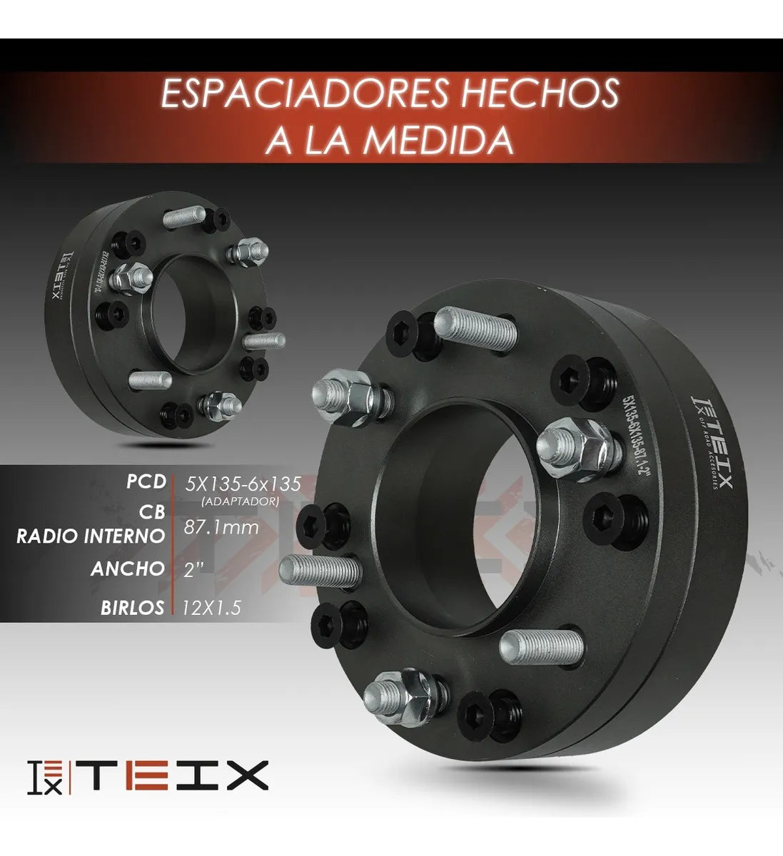 Espaciadores Ford F-150 1997-2004 5x135 A 6x135