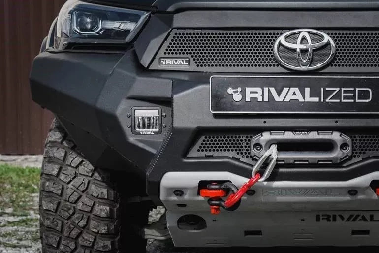 DEFENSA TUMBABURROS WINCH RIVAL PARA TOYOTA HILUX 2021 A 2024