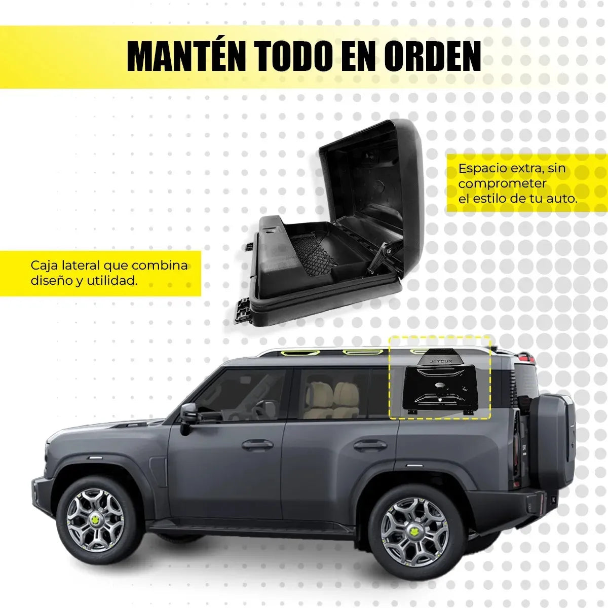 Caja Reforzada Con Kit De Instalación Para Jetour T2 2024+