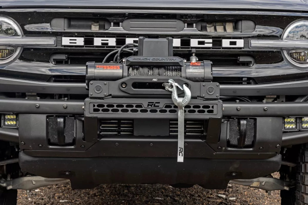 MONTAJE DEFENSA ORIGINAL BASE WINCH FORD BRONCO 2021 A 2023