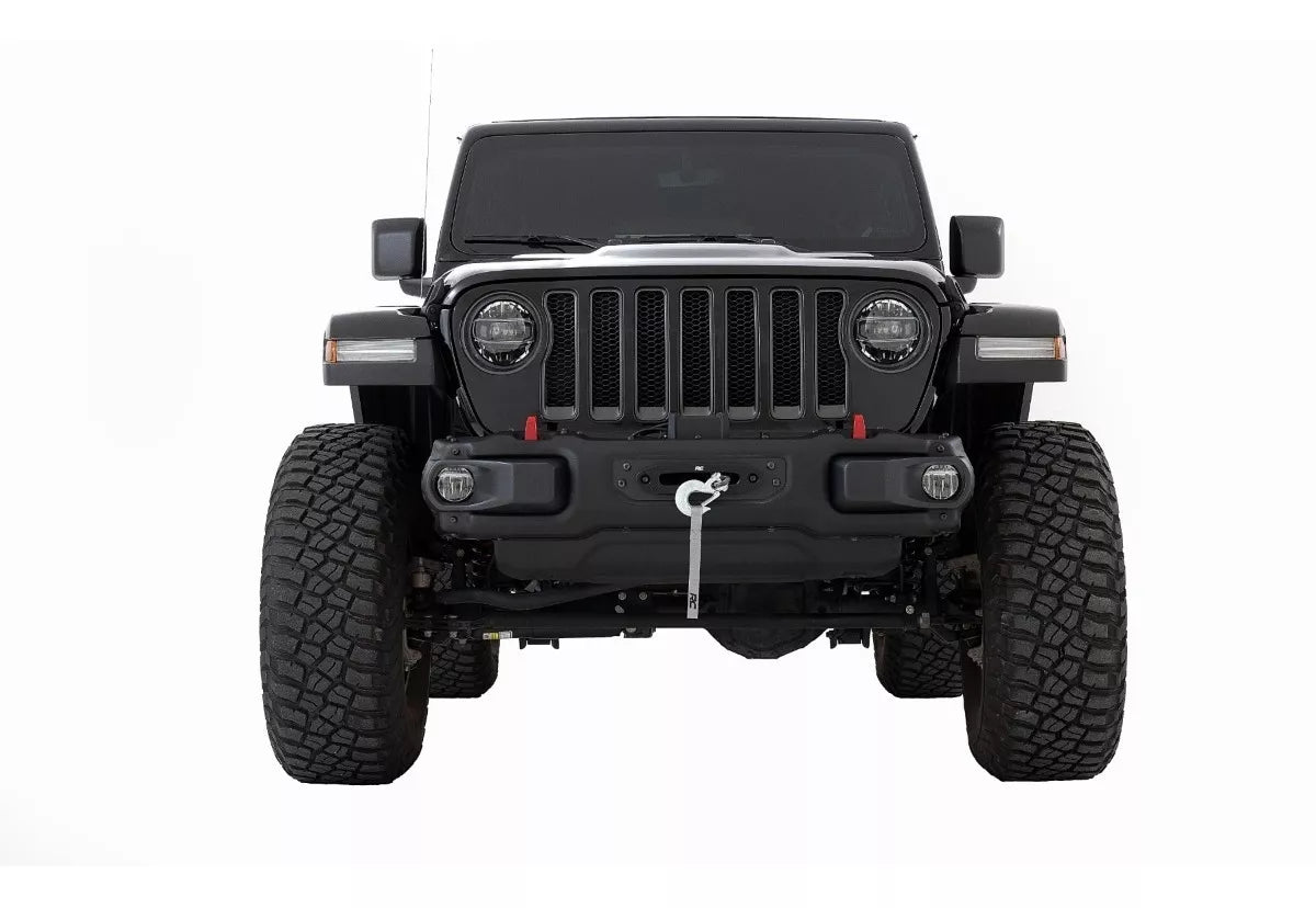 PLACA MONTAJE WINCH ROUGH COUNTRY JEEP WRANGLER JL 2018 A 2023