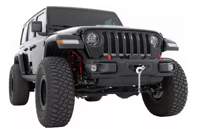 PLACA MONTAJE WINCH ROUGH COUNTRY JEEP WRANGLER JL 2018 A 2023