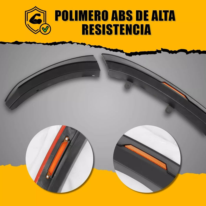 CANTONERAS ABS REFLECTOR TIPO RAPTOR TOYOTA HILUX 2016 A 2020