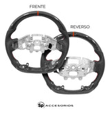 Volante de fibra de carbono/Ranger Raptor 2023 con franja y letras Raptor rojas