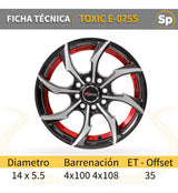 RINES 14 4/100 ORIGINALES DEPORTIVOS DE ALUMINIO
