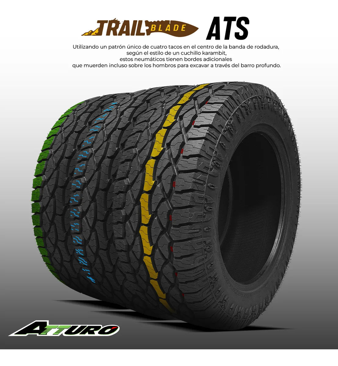 LLANTA ATTURO TRAIL BLADE ATS/ 33x12.50 R20-LT 121Q