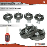 Separadores 4x100 Teix 1 Gris 60.1 12x1.5 Clio 90-98