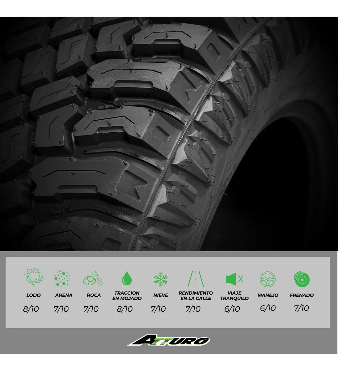 LLANTA ATTURO TRAIL BLADE XT 305/45 R22 118H-XL