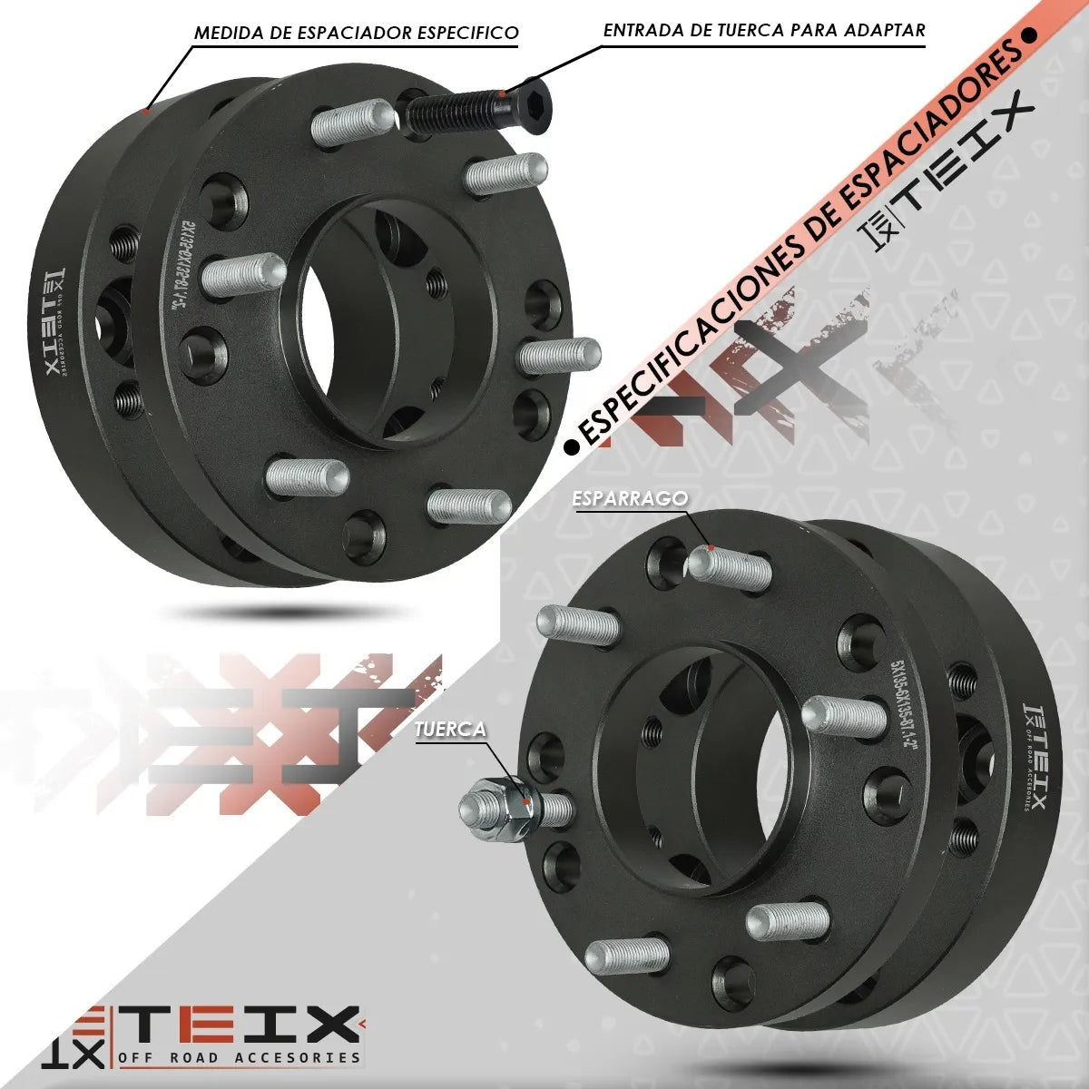 Espaciadores Ford F-150 1997-2004 5x135 A 6x135