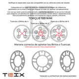Espaciador Universal 5mm 4/5x100x108x110x112x114.3x120