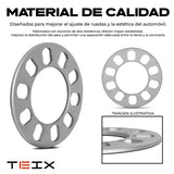 Espaciador Universal 6mm 4/5x100x108x110x112x114.3x120