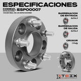 Kit Espaciadores Teix Mustang Mach1 2019-2023 1in