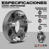 Kit Espaciadores Compatible Mustang 1994-14 5x114 De Teix