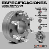 Kit Adaptador Silverado 88-99 2 5/127 A 6/139 Teix