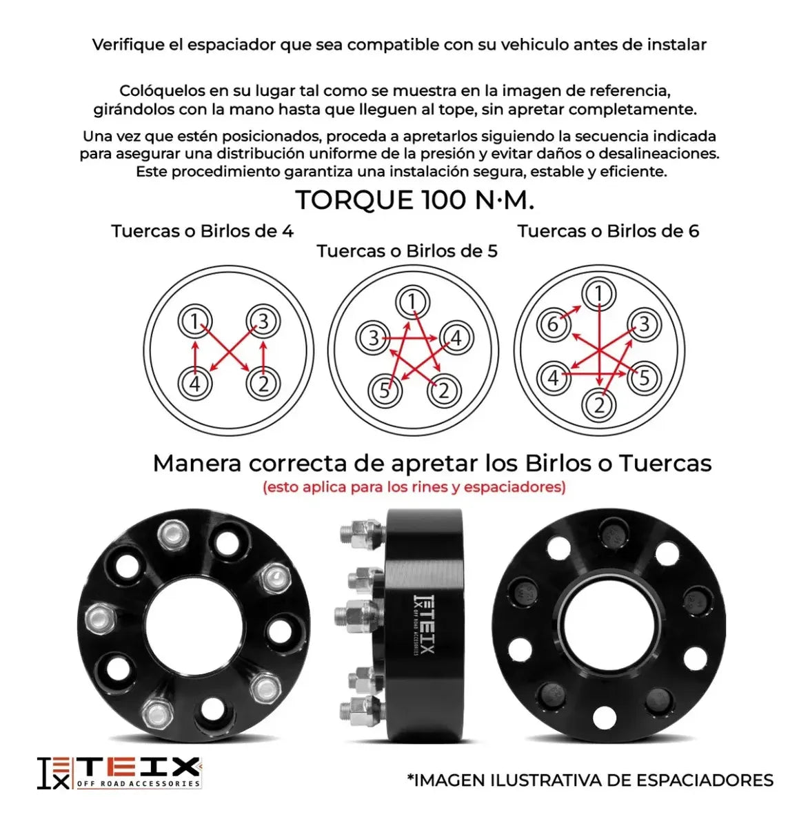 Kit Espaciadores 2 6x139 Gris Sin Centrador L200
