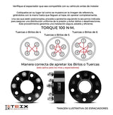 Kit Espaciadores 2 6x139 Gris Sin Centrador L200