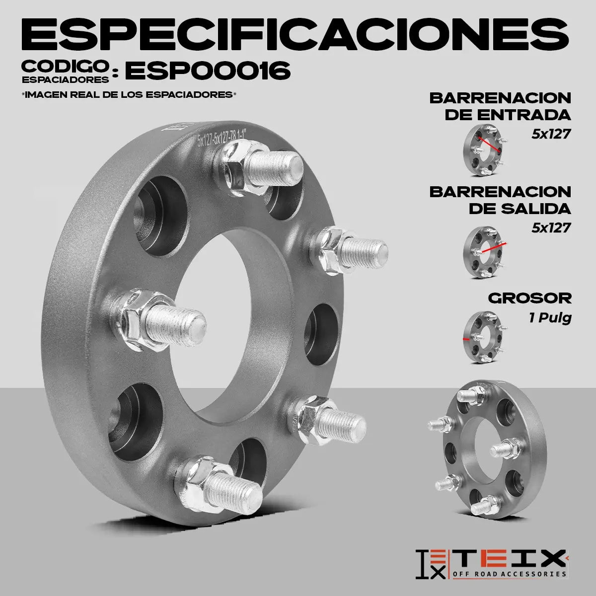 Kit Espaciadores Blazer De 1973-91 1 5/127 Cb78.1