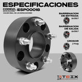 Set Espaciadores Teix 2 5x139.7 Ford 4 Pzs 1992